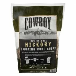 New 🔔 Cowboy Charcoal Grilling Fuels Hickory 180 Cubic Inch(Es) Wood Chips 😀