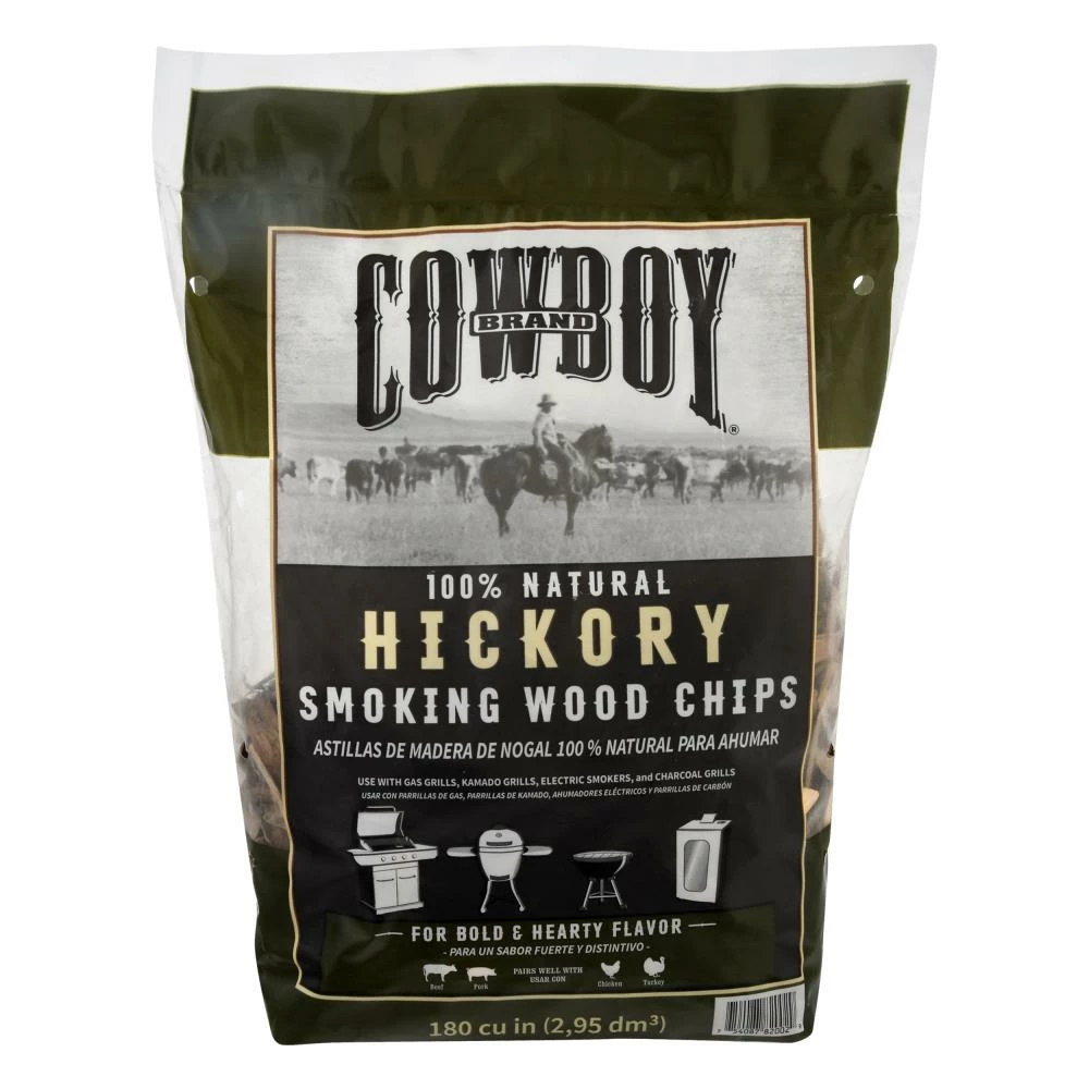 New ๐ Cowboy Charcoal Grilling Fuels Hickory 180 Cubic Inch(Es) Wood Chips ๐ 1 New ๐ Cowboy Charcoal Grilling Fuels Hickory 180 Cubic Inch(Es) Wood Chips ๐