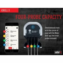 Cheapest 🧨 Weber Grilling Tools & Accessories iGrill Digital Leave Bluetooth Compatibility Meat Thermometer ✨ -Deals Grills & Outdoor Cooking Store 08054965