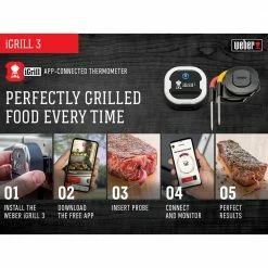 Cheapest 🧨 Weber Grilling Tools & Accessories iGrill Digital Leave Bluetooth Compatibility Meat Thermometer ✨ -Deals Grills & Outdoor Cooking Store 08054966