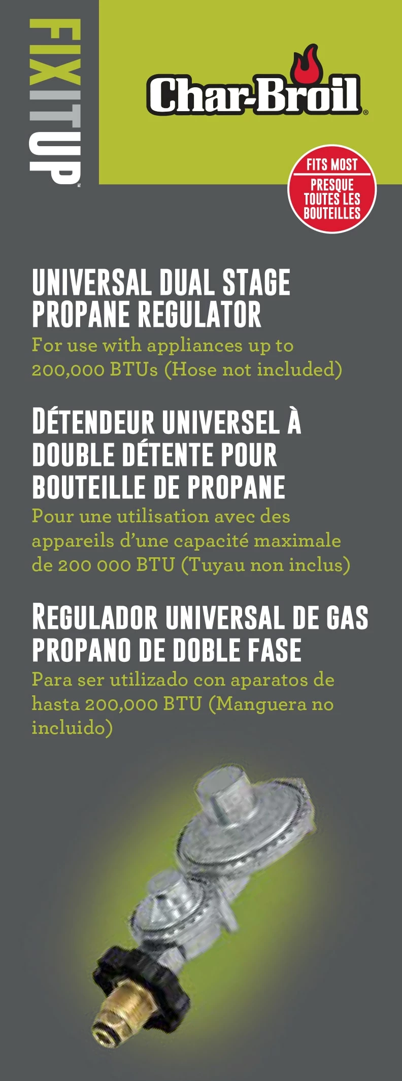Cheap 👏 Char-Broil Grilling Fuels Steel Dual-stage Regulator ❤️ 3 Cheap 👏 Char-Broil Grilling Fuels Steel Dual-stage Regulator ❤️ - Image 3