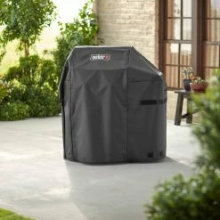 Flash Sale 🌟 Weber Grilling Tools & Accessories 48-in W x 42-in H Black Gas Grill Cover ⌛ -Deals Grills & Outdoor Cooking Store 08666507 scaled