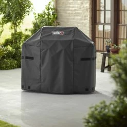 Flash Sale 🌟 Weber Grilling Tools & Accessories 48-in W x 42-in H Black Gas Grill Cover ⌛ -Deals Grills & Outdoor Cooking Store 08666508 scaled