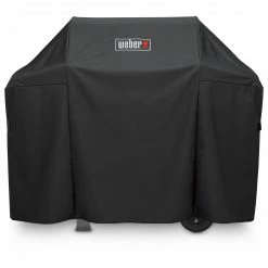 Hot Sale 🌟 Weber Grilling Tools & Accessories 51-in W x 42-in H Black Gas Grill Cover ✔️
