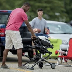 Buy ⭐ Weber Grilling Tools & Accessories Black Thermoset Plastic Folding Grill Cart 🎉 -Deals Grills & Outdoor Cooking Store 08746580 scaled