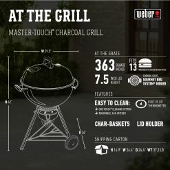 Cheap ⌛ Weber Grills Master Touch 22-in W Black Kettle Charcoal Grill ⌛ 21 Cheap ⌛ Weber Grills Master Touch 22-in W Black Kettle Charcoal Grill ⌛ -Deals Grills & Outdoor Cooking Store 08799605