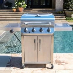 Best Sale 🤩 Char-Broil Grills Performance Stainless 4-Burner Liquid Propane Gas Grill with 1 Side Burner 😍 -Deals Grills & Outdoor Cooking Store 08806683 scaled
