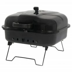 Buy 😀 Mr. Bar-B-Q Grills Portable charcoal grill 206-sq in Black/Porcelain Coated Portable Charcoal Grill 🎉