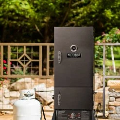 Best reviews of 😀 Masterbuilt Smokers John McLemore Signature Series Two Door 30-inch 731.6 Sq. Black Gas Smoker 🤩 -Deals Grills & Outdoor Cooking Store 09550848 scaled