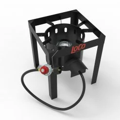 Coupon 🎉 LoCo COOKERS Turkey Fryers, Cookers, & Pots Loco-HPFryer Stand 13.582-in 1-Burner Propane 20-lb Cylinder Manual Ignition Black Outdoor Burner 🌟