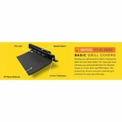 Promo 🧨 Char-Broil Grilling Tools & Accessories Basic 52-in W x 40-in H Black Gas Grill Cover ⭐ -Deals Grills & Outdoor Cooking Store 10003477