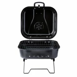 Buy 😀 Mr. Bar-B-Q Grills Portable charcoal grill 206-sq in Black/Porcelain Coated Portable Charcoal Grill 🎉 -Deals Grills & Outdoor Cooking Store 10265187