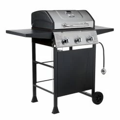 Deals 🤩 Blue Rhino Grills Black and Silver/Porcelain and Stainless Steel 3-Burner Liquid Propane Gas Grill 👏 -Deals Grills & Outdoor Cooking Store 10265195