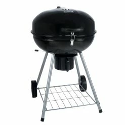 New 😀 Mr. Bar-B-Q Grills Stand Up Charcoal Grill 22.17-in W Black/Porcelain Kettle Charcoal Grill 👏 -Deals Grills & Outdoor Cooking Store 10375439