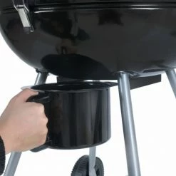 New 😀 Mr. Bar-B-Q Grills Stand Up Charcoal Grill 22.17-in W Black/Porcelain Kettle Charcoal Grill 👏 -Deals Grills & Outdoor Cooking Store 10375443 scaled