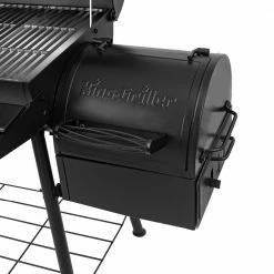 Discount 🌟 King-Griller Grills Smokin' Ace 30-in W Black Barrel Charcoal Grill 🎁 -Deals Grills & Outdoor Cooking Store 10397101