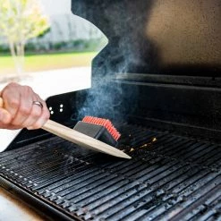 Hot Sale ⌛ Char-Broil Grilling Tools & Accessories Safer Wood 20-in Grill Brush 👏 -Deals Grills & Outdoor Cooking Store 10996323