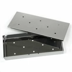 Hot Sale 🎁 Blue Rhino Grilling Tools & Accessories 1.73-in L x 9.65-in W x 4.06-in H Smoker Box with Hinged Lid ❤️