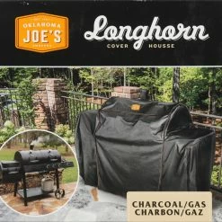 Top 10 🤩 Oklahoma Joe's Grilling Tools & Accessories Longhorn 73.75-in W x 50.25-in H Black Horizontal Smoker Cover 👍 -Deals Grills & Outdoor Cooking Store 12442571