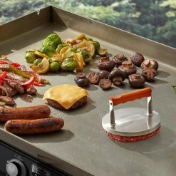 Best Pirce 😀 Blue Rhino Grilling Tools & Accessories Stainless Steel Burger Press 🤩 -Deals Grills & Outdoor Cooking Store 13815133