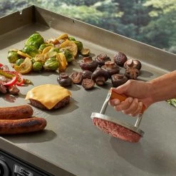 Best Pirce 😀 Blue Rhino Grilling Tools & Accessories Stainless Steel Burger Press 🤩 -Deals Grills & Outdoor Cooking Store 13815134
