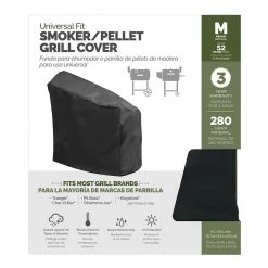 Discount ✔️ Universal Grilling Tools & Accessories 52-in W x 45-in H Black Charcoal Grill Cover 🔔 -Deals Grills & Outdoor Cooking Store 15673088