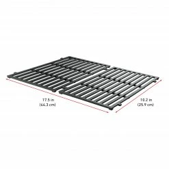 Wholesale 🔥 Weber Grill Replacement Parts 17.5-in x 10.2-in 2-Pack Rectangle Porcelain-coated Cast Iron Cooking Grate ❤️ -Deals Grills & Outdoor Cooking Store 16081763 scaled