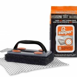 Brand new 🌟 Proud Grill Company Grilling Tools & Accessories Grill Cleaner Kit Steel Wool Plastic 3-in Grill Brush and Scouring Pad 😍