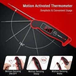New 🔥 ThermoPro Grill Thermometers Thermocouple Rectangle Grill Thermometer 🎁 -Deals Grills & Outdoor Cooking Store 16510877