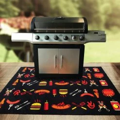 Cheap 💯 Doortex Grilling Tools & Accessories Doortex BBQ Mat Vinyl Rectangular Multi-colored Grill Mat ❤️