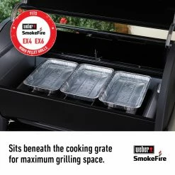 Best deal 🌟 Weber Grilling Tools & Accessories SmokeFire 1.28-in x 7.62-in W Disposable Aluminum Grill Drip Pan 🔥 -Deals Grills & Outdoor Cooking Store 17075345