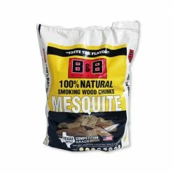 Hot Sale ✨ B&B Charcoal Grilling Fuels Band B 549 cu in Mesquite Smoking Wood Chunks 👍