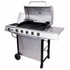 Cheap ⭐ Char-Broil Grills Performance Silver 5-Burner Liquid Propane Gas Grill with 1 Side Burner 😀 -Deals Grills & Outdoor Cooking Store 17751000