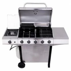 Cheap ⭐ Char-Broil Grills Performance Silver 5-Burner Liquid Propane Gas Grill with 1 Side Burner 😀 -Deals Grills & Outdoor Cooking Store 17751005