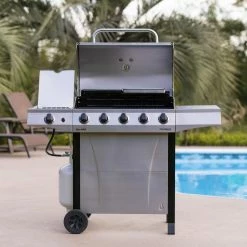 Cheap ⭐ Char-Broil Grills Performance Silver 5-Burner Liquid Propane Gas Grill with 1 Side Burner 😀 -Deals Grills & Outdoor Cooking Store 18385875 scaled