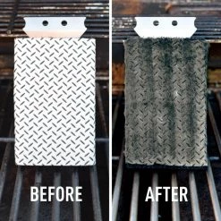 Brand new 🌟 Proud Grill Company Grilling Tools & Accessories Grill Cleaner Kit Steel Wool Plastic 3-in Grill Brush and Scouring Pad 😍 -Deals Grills & Outdoor Cooking Store 40467848