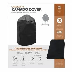 Brand new 👏 Universal Grilling Tools & Accessories 30-in W x 45-in H Black Kamado Grill Cover ✔️ 9 Brand new 👏 Universal Grilling Tools & Accessories 30-in W x 45-in H Black Kamado Grill Cover ✔️ -Deals Grills & Outdoor Cooking Store 41399820