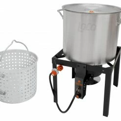 Hot Sale 😀 LoCo COOKERS Turkey Fryers, Cookers, & Pots Loco 60qt Boiling Kit with Twist and Steam/Sure Spark 🔥 -Deals Grills & Outdoor Cooking Store 42057280 scaled
