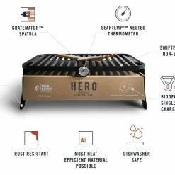 Best deal 🔔 Fire & Flavor Grills Hero Black Charcoal Grill ❤️ -Deals Grills & Outdoor Cooking Store 42131457