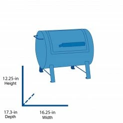 Buy 😀 Mr. Bar-B-Q Grills Portable charcoal grill 206-sq in Black/Porcelain Coated Portable Charcoal Grill 🎉 -Deals Grills & Outdoor Cooking Store 42473440 scaled