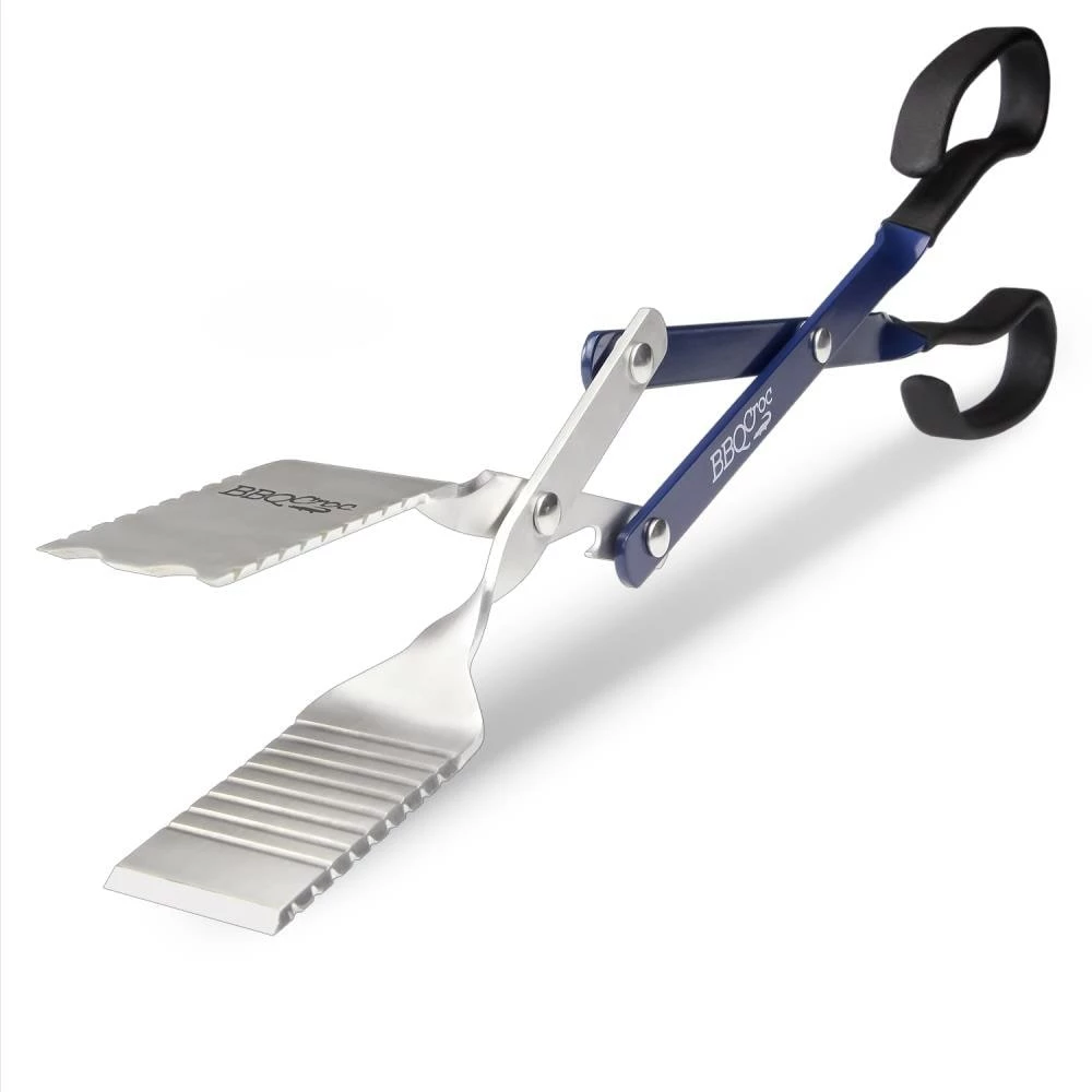 Budget ๐ BBQ Croc Grilling Tools & Accessories 3 in 1 Barbecue Tool, 18 in. Blue Aluminum Scissor-style Tongs ๐ฅ 1 Budget ๐ BBQ Croc Grilling Tools & Accessories 3 in 1 Barbecue Tool, 18 in. Blue Aluminum Scissor-style Tongs ๐ฅ