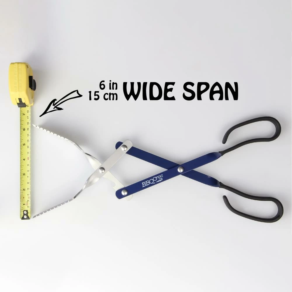 Budget ๐ BBQ Croc Grilling Tools & Accessories 3 in 1 Barbecue Tool, 18 in. Blue Aluminum Scissor-style Tongs ๐ฅ 6 Budget ๐ BBQ Croc Grilling Tools & Accessories 3 in 1 Barbecue Tool, 18 in. Blue Aluminum Scissor-style Tongs ๐ฅ - Image 6