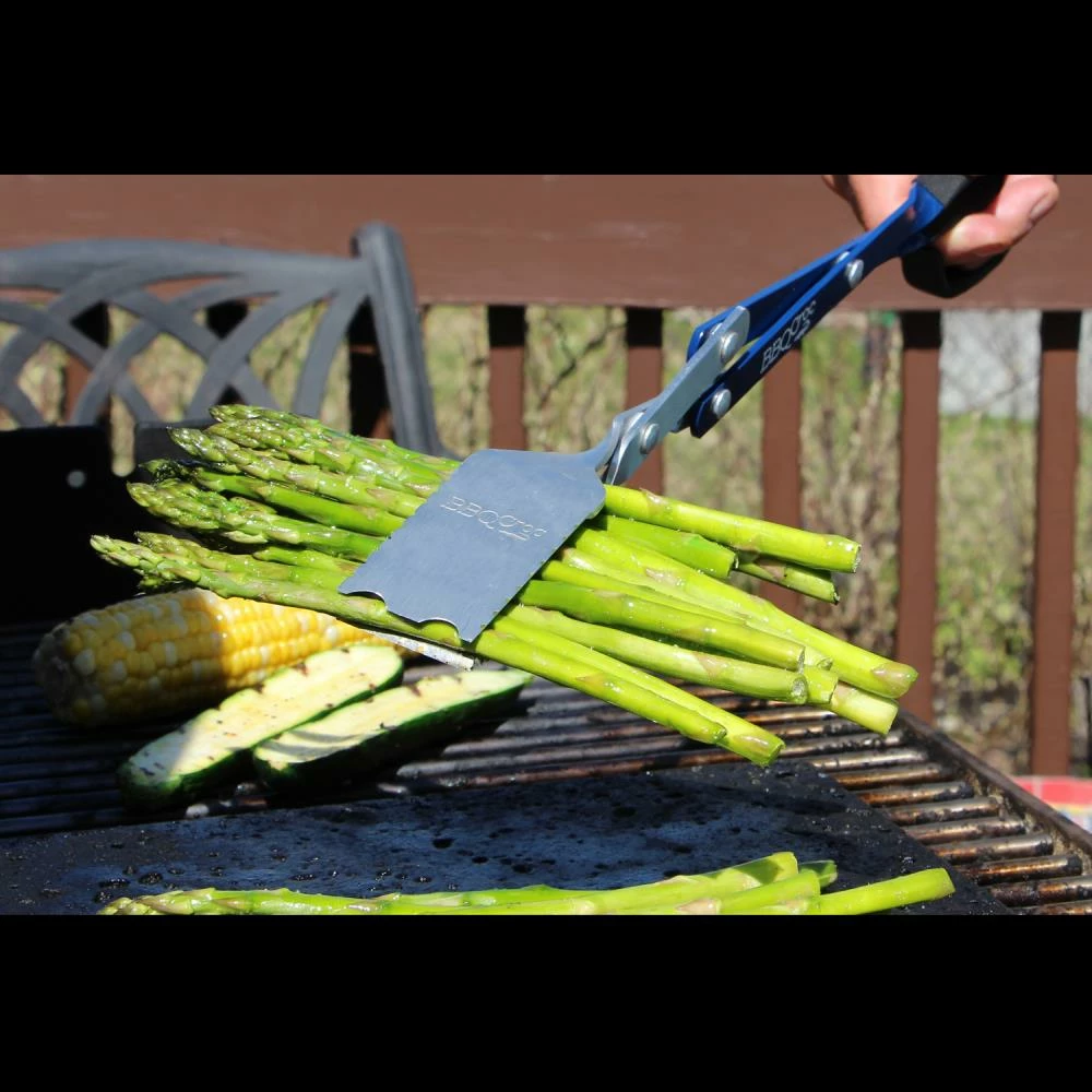 Budget ๐ BBQ Croc Grilling Tools & Accessories 3 in 1 Barbecue Tool, 18 in. Blue Aluminum Scissor-style Tongs ๐ฅ 8 Budget ๐ BBQ Croc Grilling Tools & Accessories 3 in 1 Barbecue Tool, 18 in. Blue Aluminum Scissor-style Tongs ๐ฅ - Image 8
