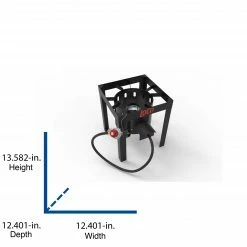 Coupon 🎉 LoCo COOKERS Turkey Fryers, Cookers, & Pots Loco-HPFryer Stand 13.582-in 1-Burner Propane 20-lb Cylinder Manual Ignition Black Outdoor Burner 🌟 -Deals Grills & Outdoor Cooking Store 42577232 scaled