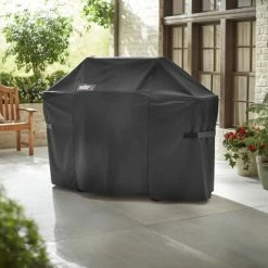Cheap 🌟 Weber Grilling Tools & Accessories 26.8-in W x 47-in H Black Gas Grill Cover 😀 -Deals Grills & Outdoor Cooking Store 42700181