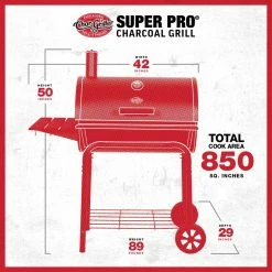 Buy 🎁 Char-Griller Grills Super Pro 30-in W Black Barrel Charcoal Grill ✔️ -Deals Grills & Outdoor Cooking Store 42918341