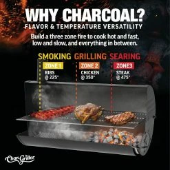 Top 10 🔥 Char-Griller Grills 23-in W Black Barrel Charcoal Grill 🌟 -Deals Grills & Outdoor Cooking Store 43064311