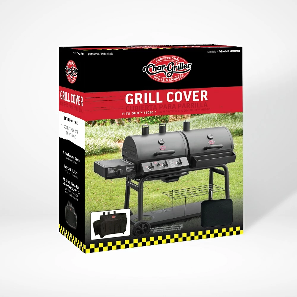 Hot Sale 👏 Char-Griller Grilling Tools & Accessories Duo Grill Cover 62-in W x 50-in H Black Gas Grill Cover 🔥 8 Hot Sale 👏 Char-Griller Grilling Tools & Accessories Duo Grill Cover 62-in W x 50-in H Black Gas Grill Cover 🔥 - Image 8