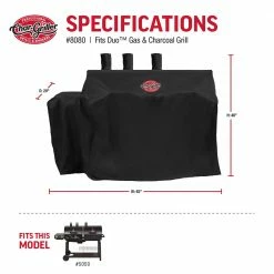 Hot Sale 👏 Char-Griller Grilling Tools & Accessories Duo Grill Cover 62-in W x 50-in H Black Gas Grill Cover 🔥 14 Hot Sale 👏 Char-Griller Grilling Tools & Accessories Duo Grill Cover 62-in W x 50-in H Black Gas Grill Cover 🔥 -Deals Grills & Outdoor Cooking Store 43089665