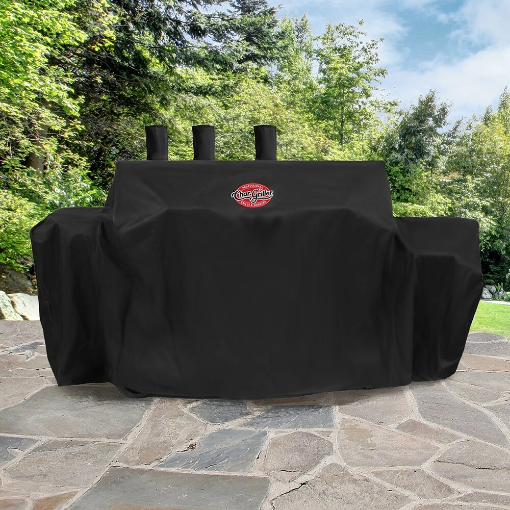 Hot Sale 👏 Char-Griller Grilling Tools & Accessories Duo Grill Cover 62-in W x 50-in H Black Gas Grill Cover 🔥 5 Hot Sale 👏 Char-Griller Grilling Tools & Accessories Duo Grill Cover 62-in W x 50-in H Black Gas Grill Cover 🔥 - Image 5